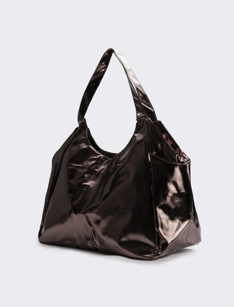 Borsa mare donna da spalla due manici - canna di fucile