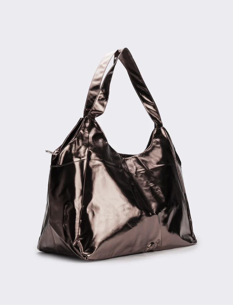 Borsa mare donna da spalla due manici - canna di fucile