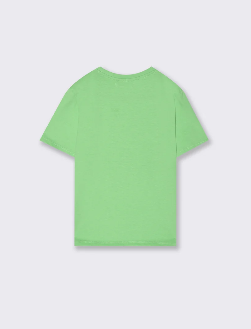 T-shirt con stampa summer da bambino - Verde mela