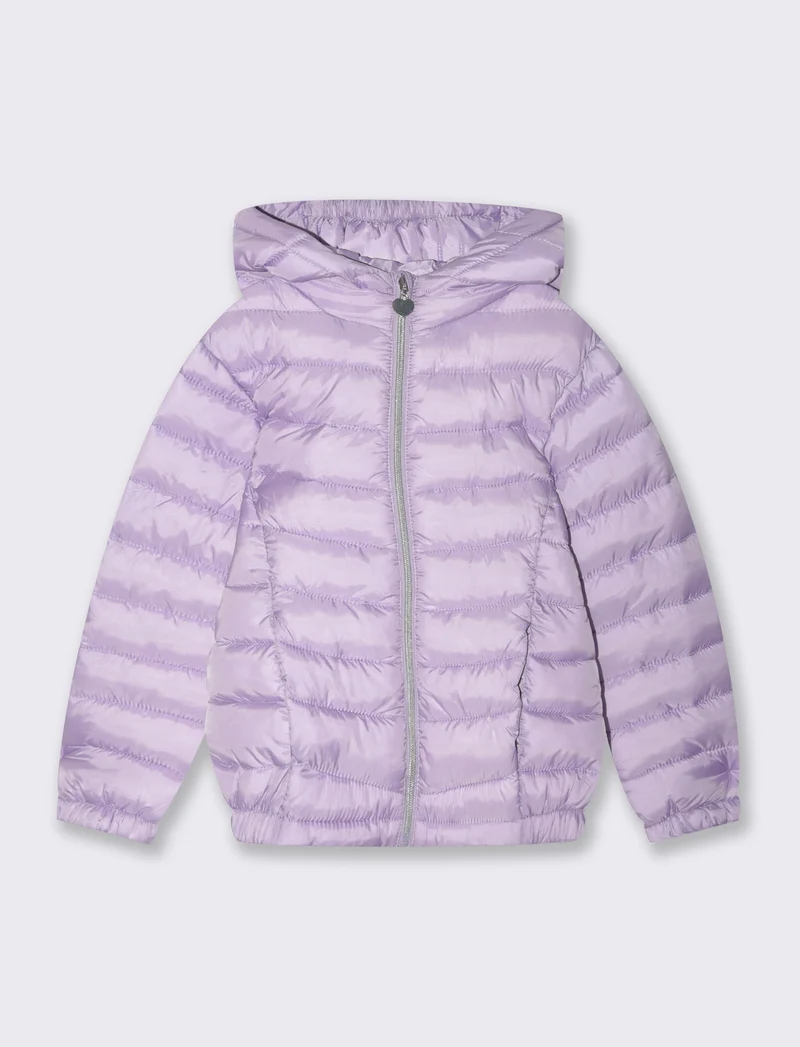 Piumino leggero da bambina - Lilla