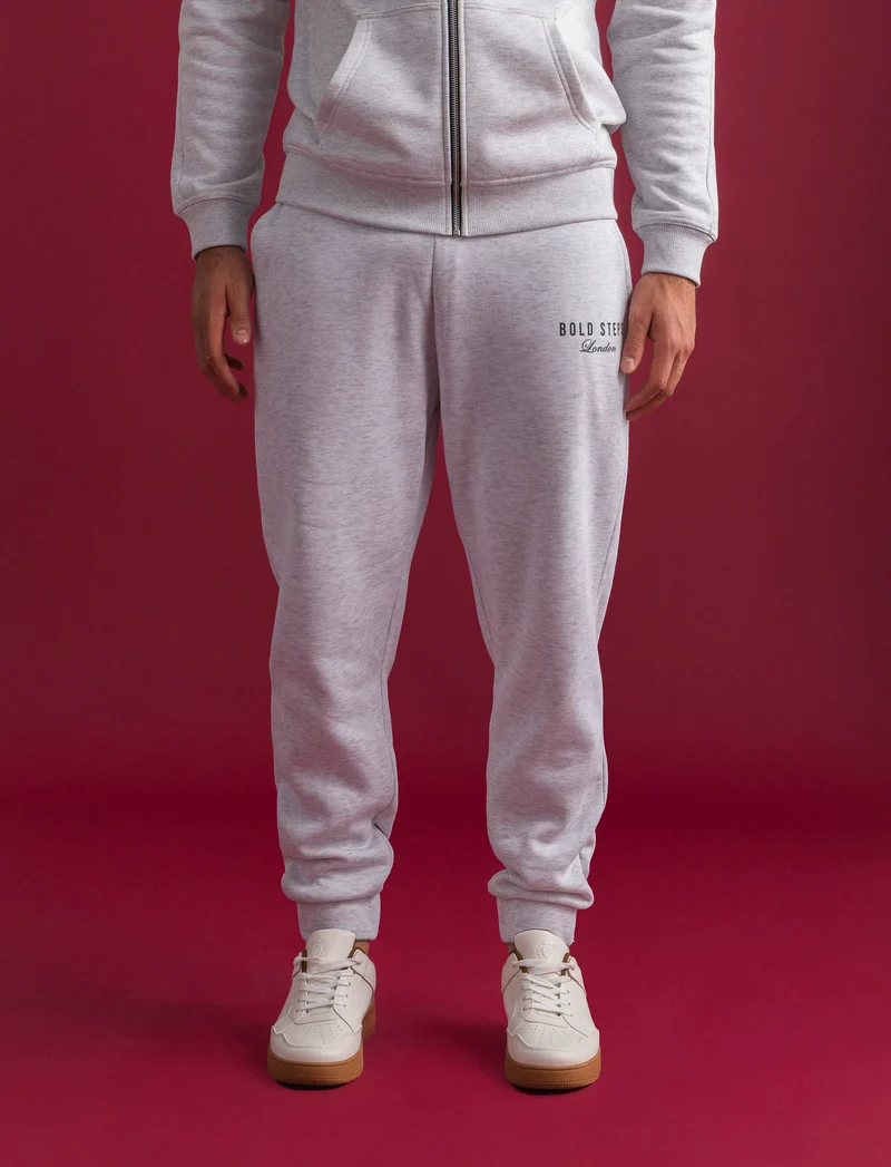 PANTALONI JOGGER IN FELPA BAGGY FIT - Grigio mel.