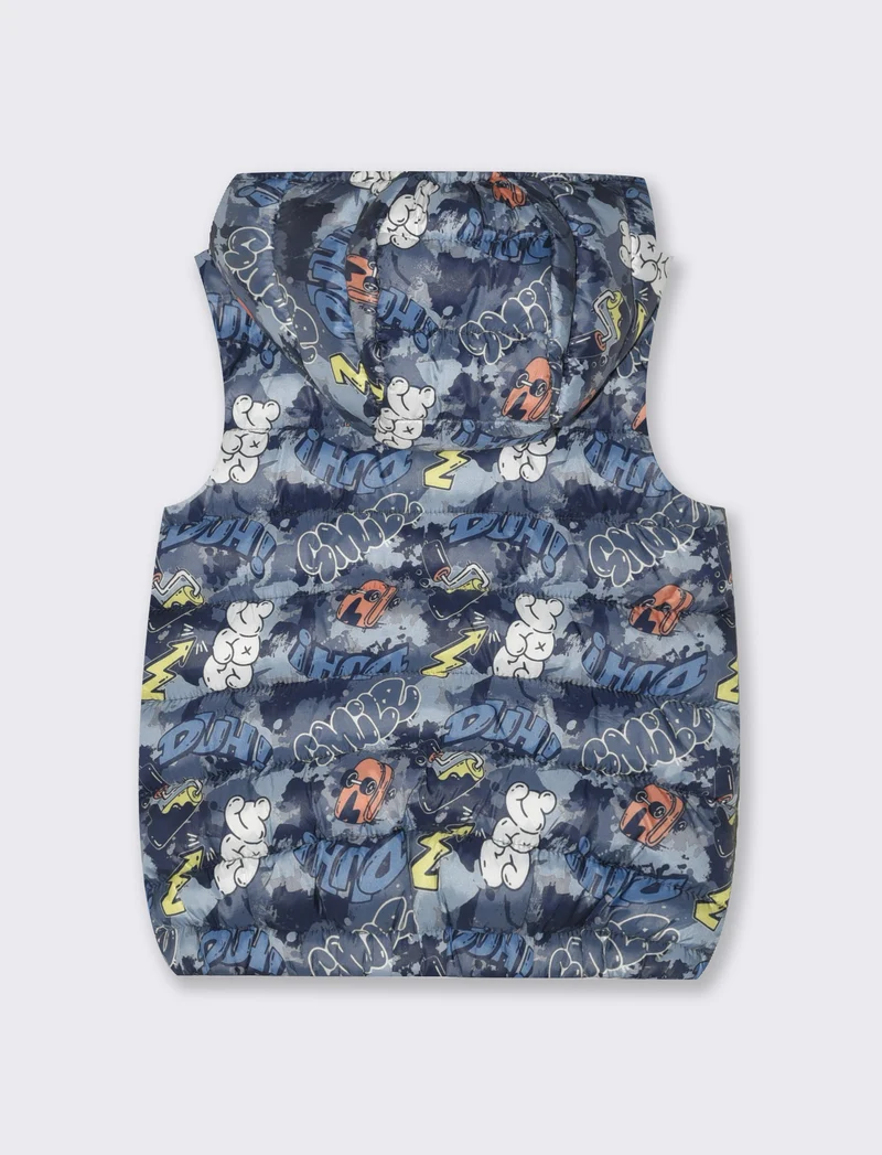 Gilet leggero imbottito da neonato - Fantasia