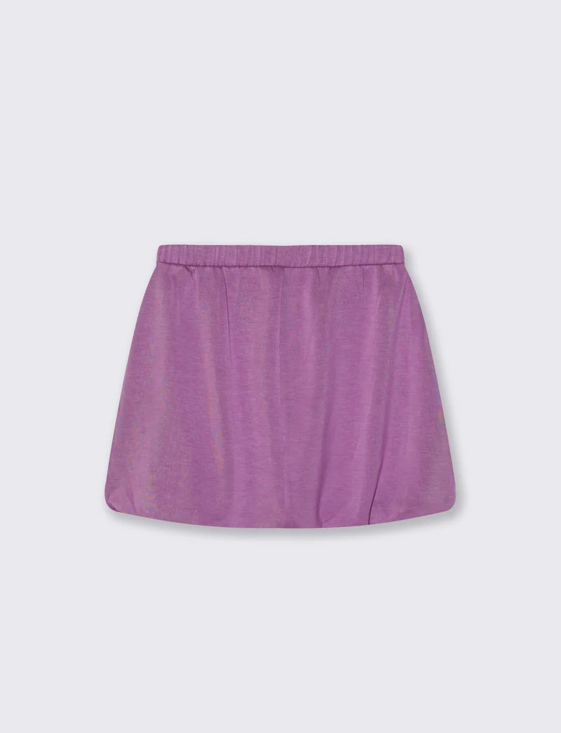 Gonna a palloncino con bandine sporty - Viola