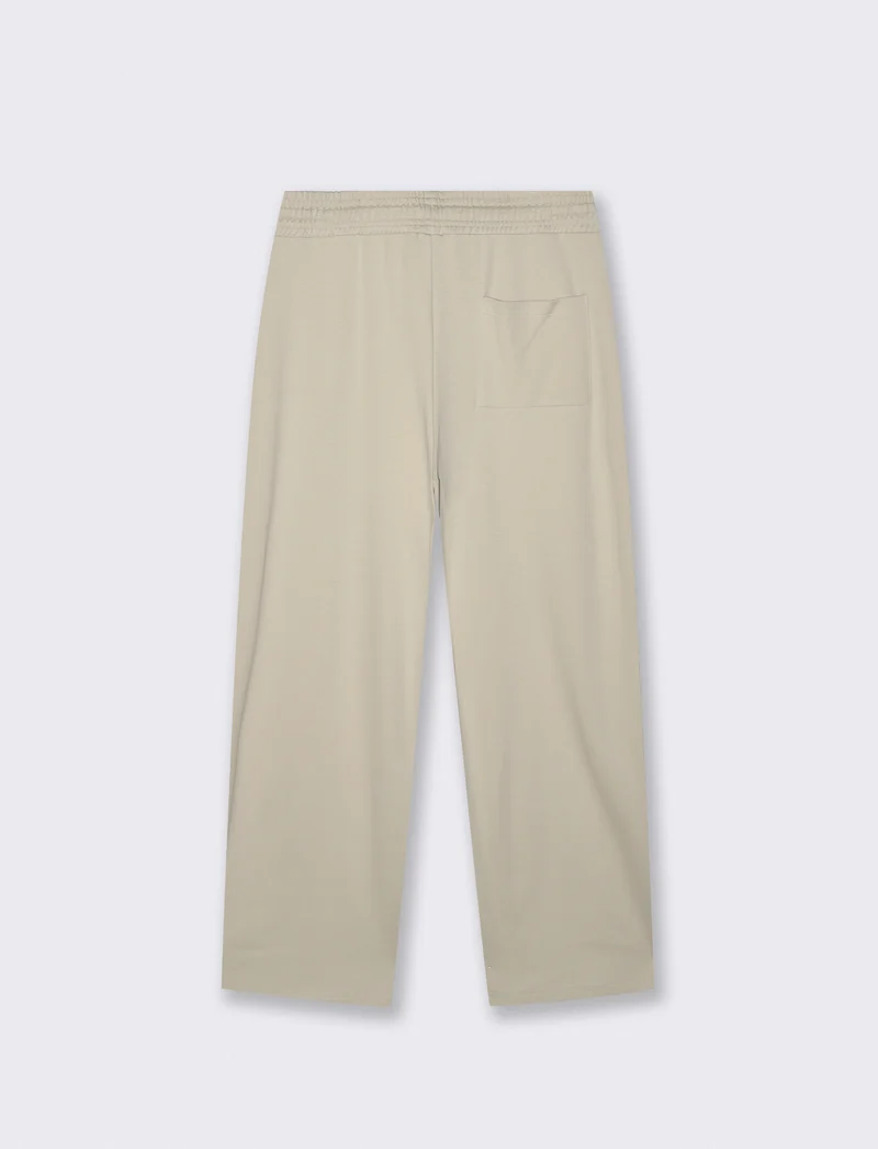 Pantaloni Baggy in Felpa con Vita Jogger - Grigio ghiaccio