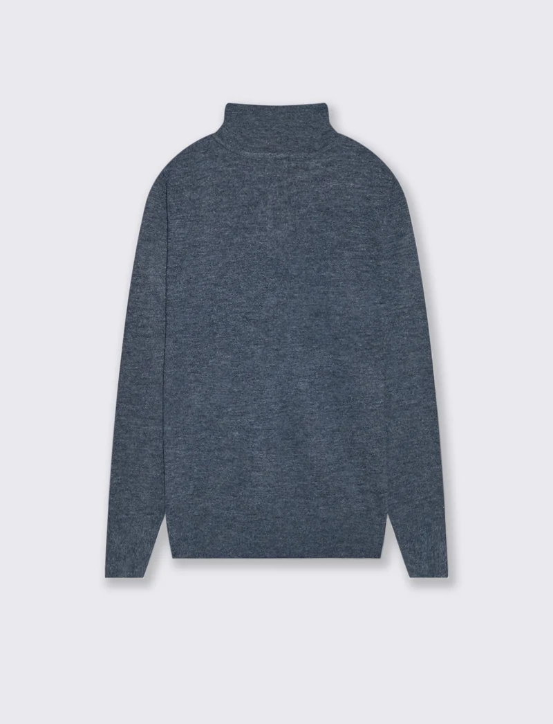 MAGLIA DOLCE VITA IN FILATO EFFETTO LANA - Blu