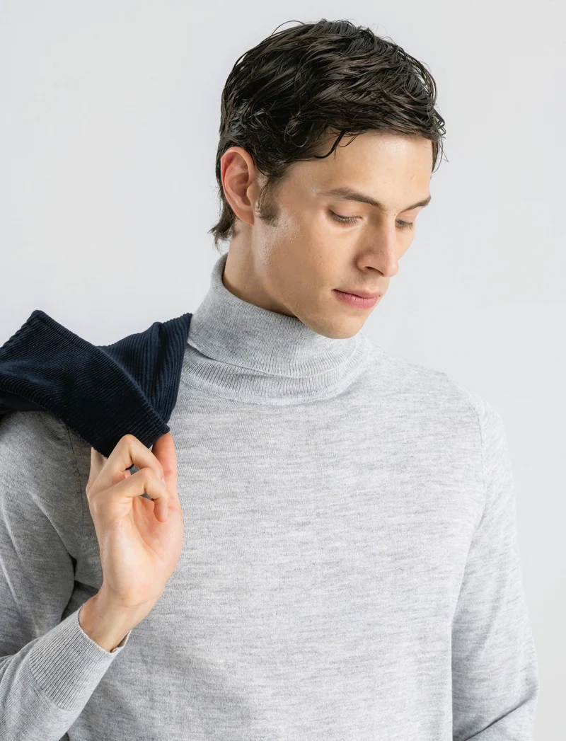 MAGLIA DOLCE VITA IN FILATO EFFETTO LANA - Grigio mel.