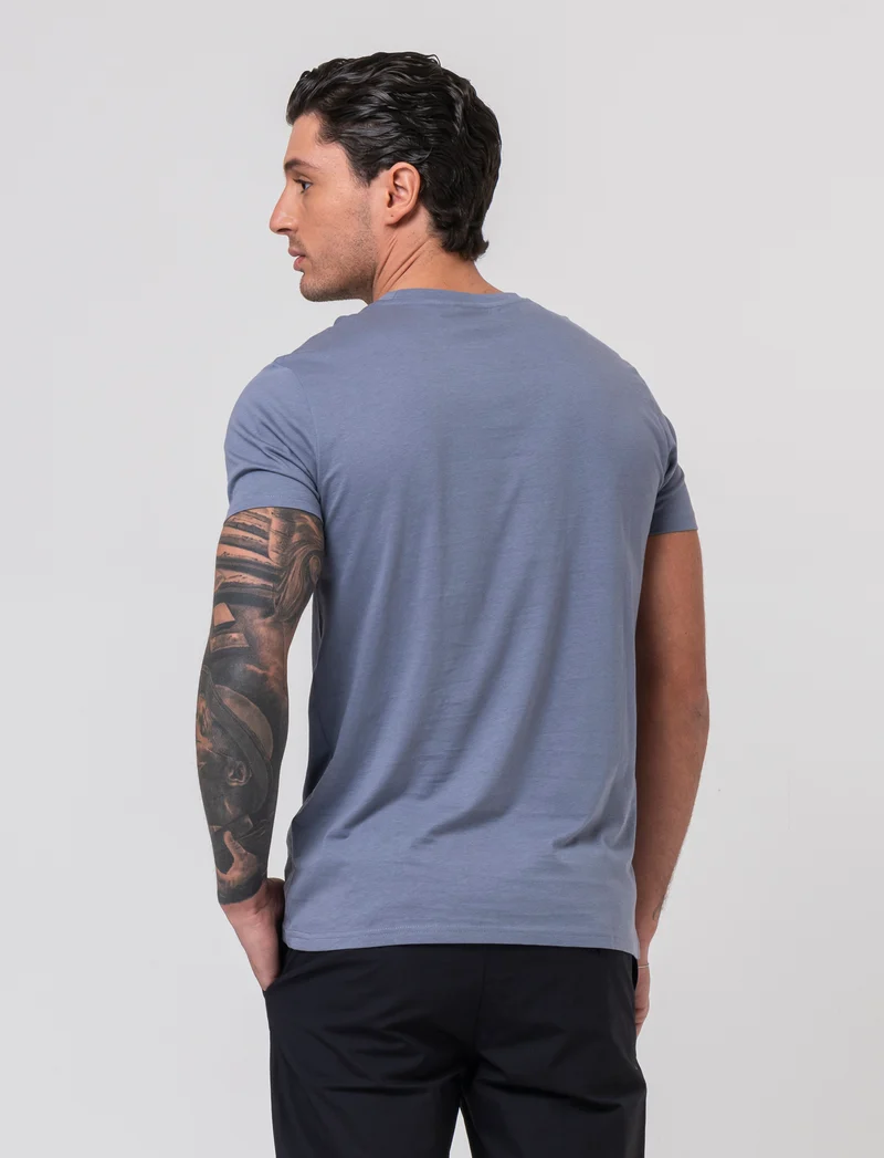 T-shirt con stampa effetto ricamo da uomo - CARTA DA ZUCCHERO