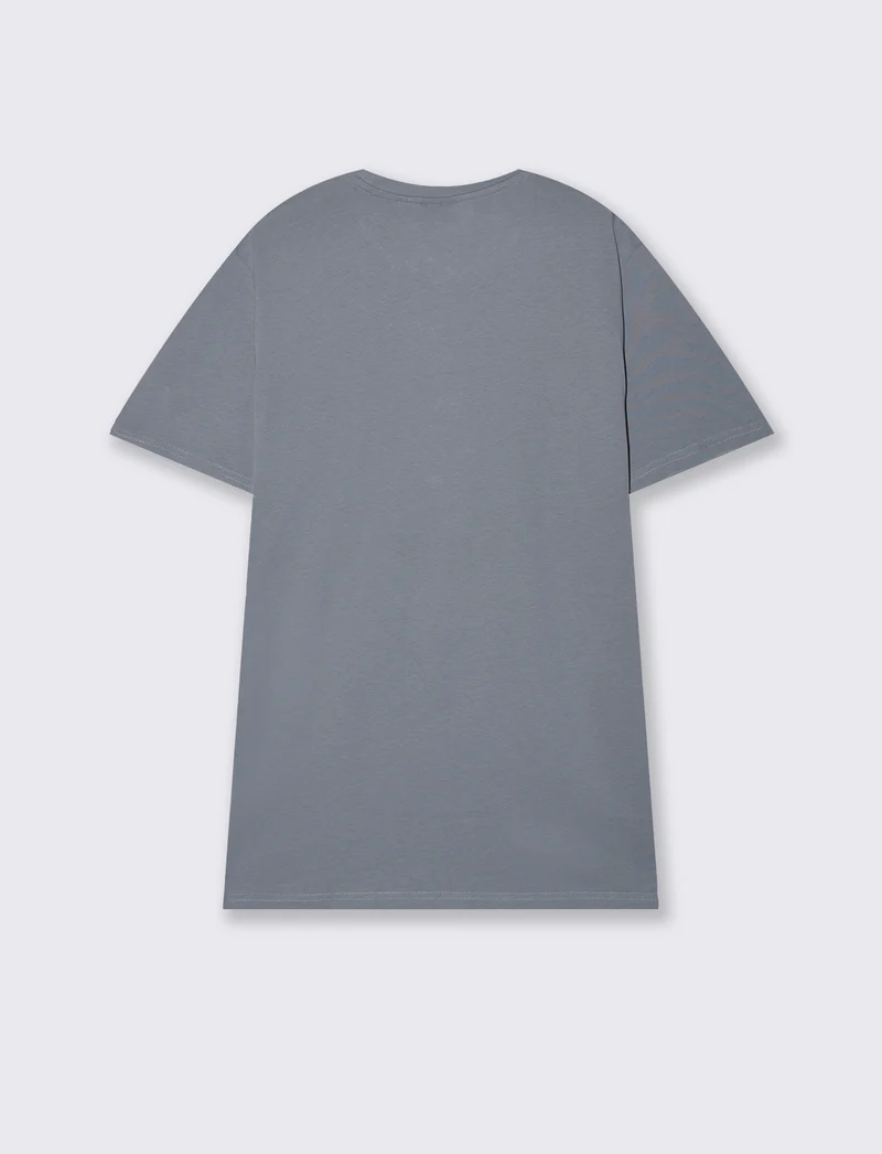 T-shirt con stampa effetto ricamo da uomo - CARTA DA ZUCCHERO