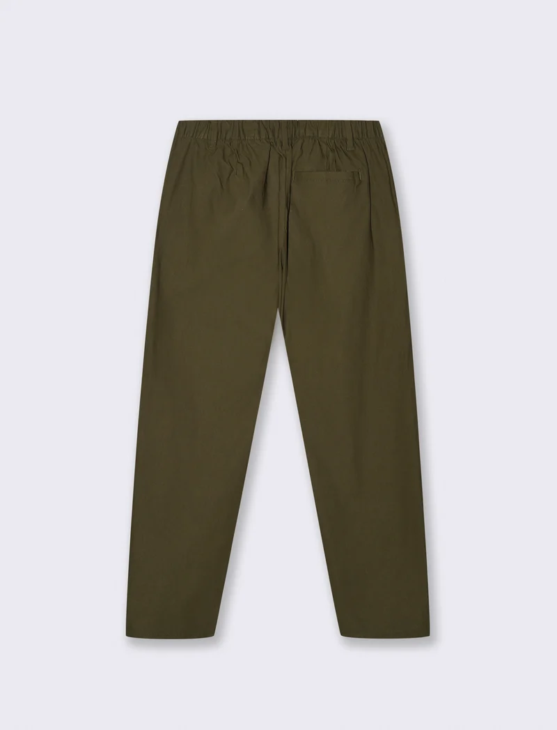 PANTALONI CHINO JOGGER IN TESSUTO TECNICO STRETCH - Verde militare