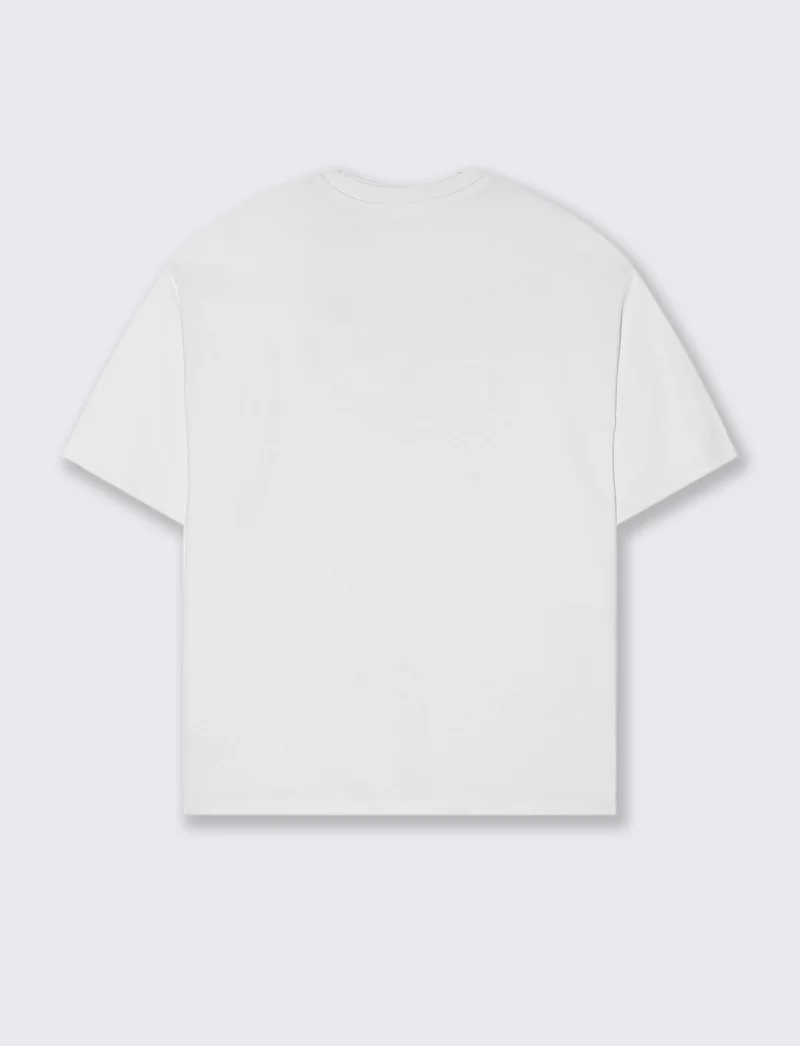 T-SHIRT BOXY FIT EFFETTO MAGLIA - Grigio ghiaccio
