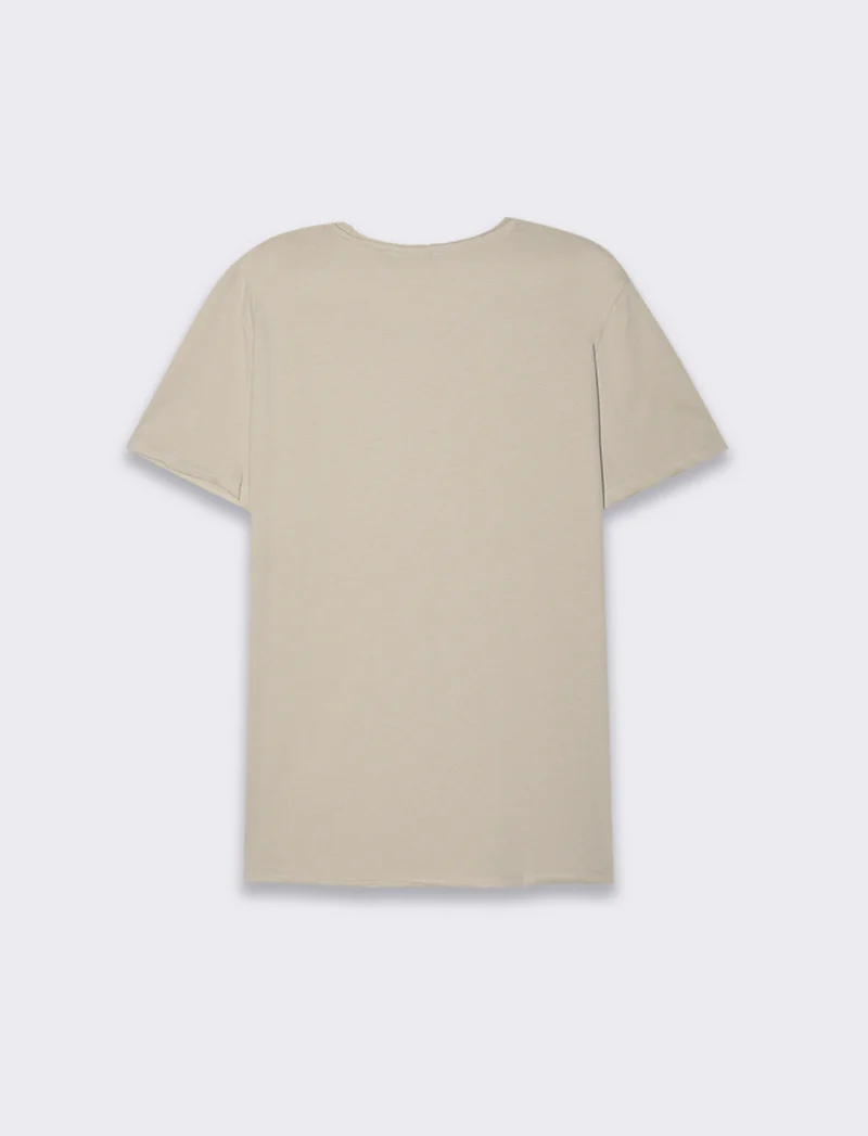 T-SHIRT ORLI TAGLIO VIVO REGULAR FIT - Grigio ghiaccio