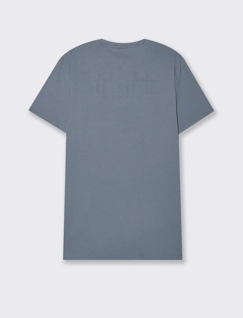 T-shirt in cotone con stampa da uomo - CARTA DA ZUCCHERO