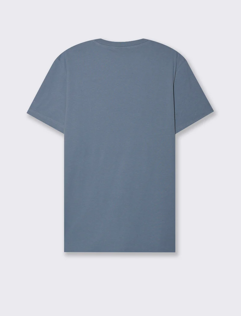 T-shirt con stampa effetto ricamo da uomo - CARTA DA ZUCCHERO