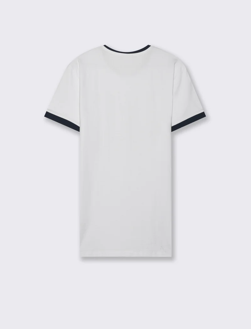 T-shirt elasticizzata con stampa sweet years da uomo - Bianco