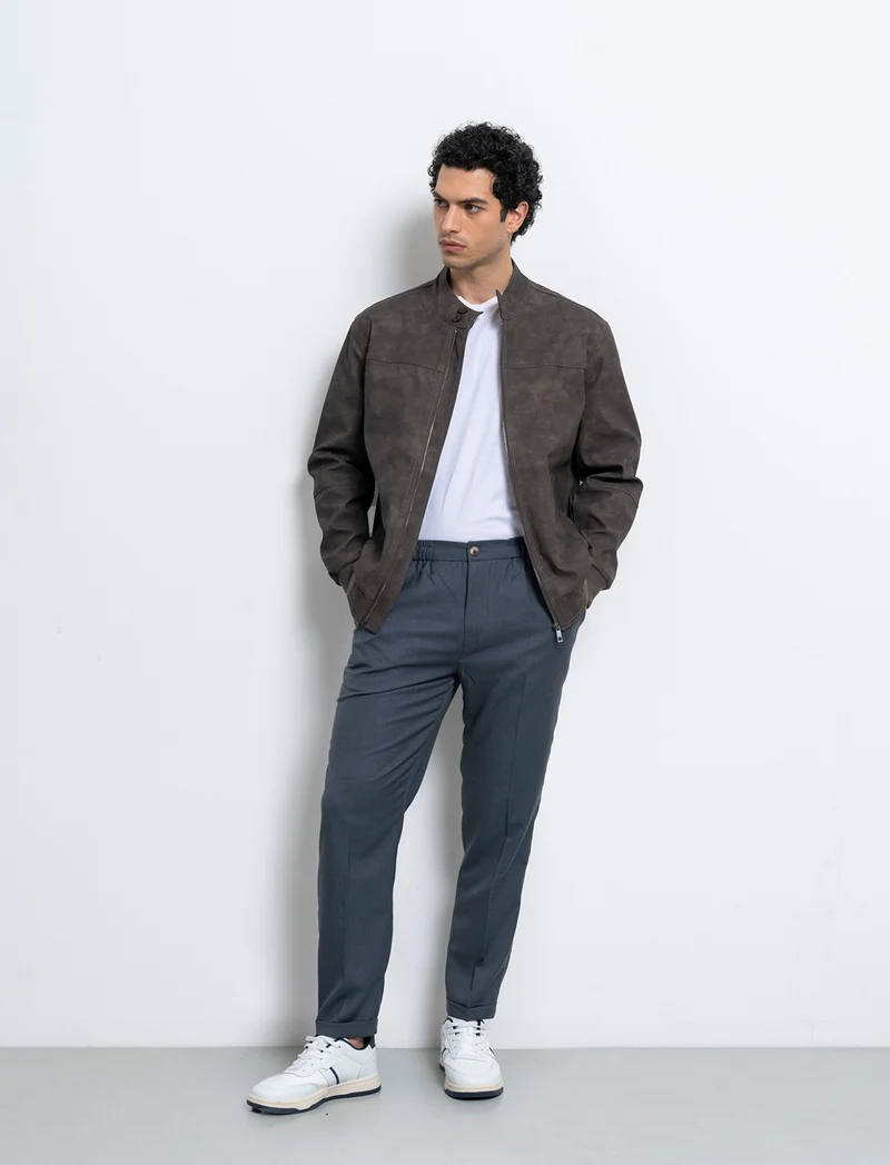 Pantaloni chino jogger effetto fil a fil da uomo - Avion
