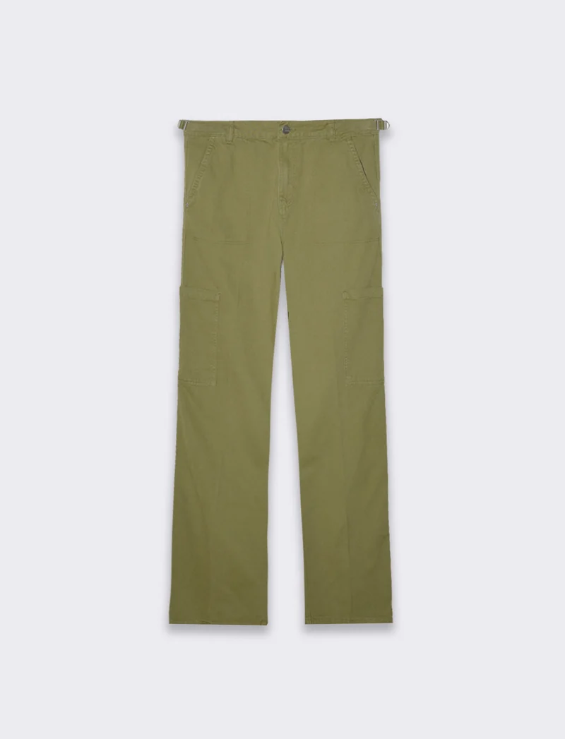 Pantalone cargo con vita regolabile da donna - Kaky 1