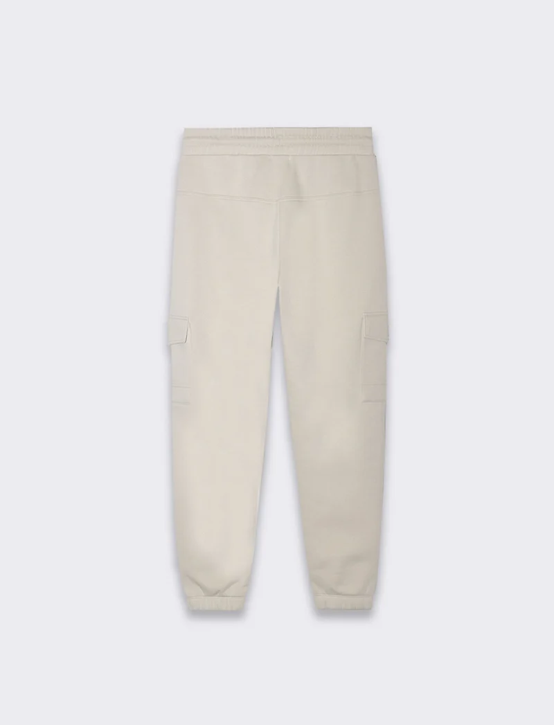 Pantaloni in felpa con tasconi da uomo - Grigio ghiaccio